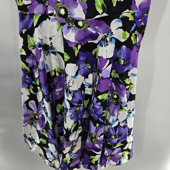 Buenos Ninos B&N Purple Floral Midi Dress Size XL - Picture 4 of 11